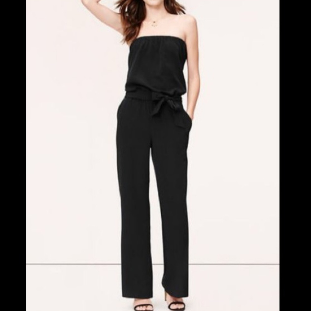 Loft strapless jumpsuit